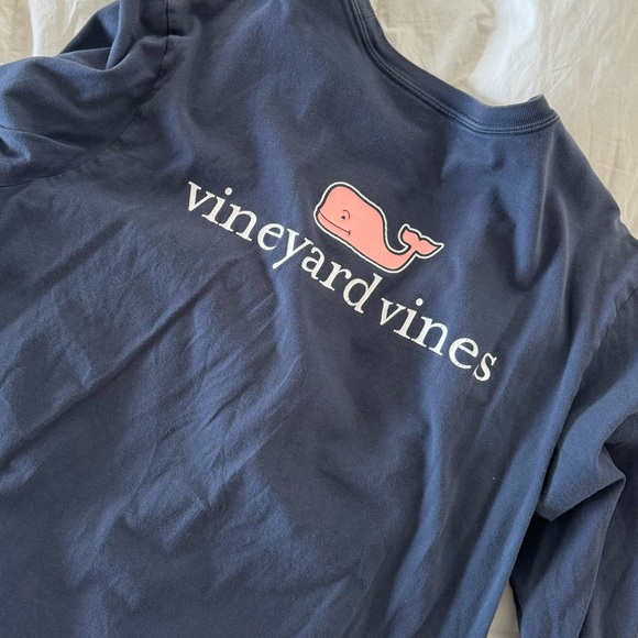 Vineyard Vines Navy Blue Long Sleeve Tee - Picture 2 of 4